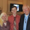 David Newbrander (center), with Mr. & Mrs. Weaver